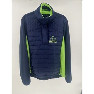 Seattle Seahawks Colorway Fleece Jacket Large Full Zip Seattle Embroidered Logo